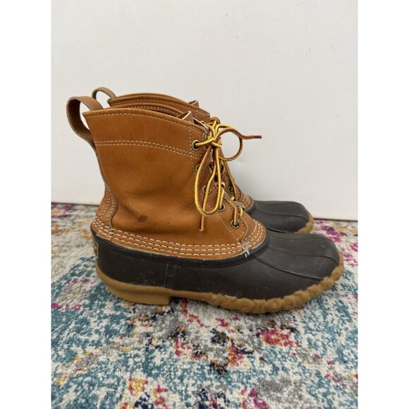 L.L. BEAN Women's Tan/Brown 6" Shaft Bean Boots Sz 7 - Picture 2 of 9